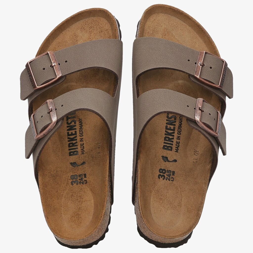 Birkenstock sandaalit Arizona Birko-Flor / Mocca hinta ja tiedot | Naisten sandaalit ja tossut | hobbyhall.fi