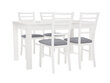 2 tuolin sarja, Marynarz-2, harmaa/valkoinen hinta ja tiedot | Ruokapöydän tuolit | hobbyhall.fi