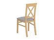 2 tuolin sarja, BRW Alla 3, ruskea hinta ja tiedot | Ruokapöydän tuolit | hobbyhall.fi