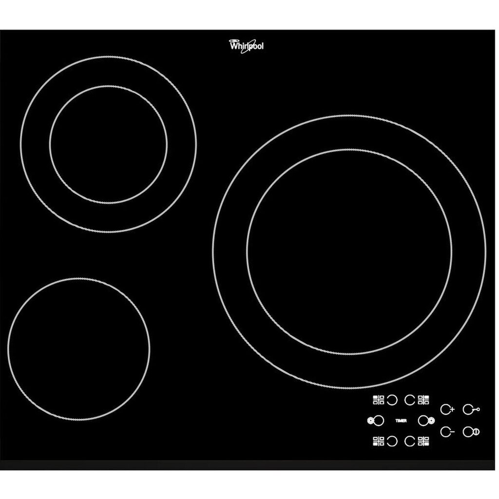 Lasikeraaminen keittolevy Whirlpool Corporation AKT807BF 58 cm 5600 W hinta ja tiedot | Liesitasot | hobbyhall.fi