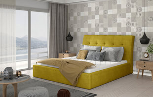 Sänky NORE Inge 15, 160x200 cm, keltainen hinta ja tiedot | Sängyt | hobbyhall.fi