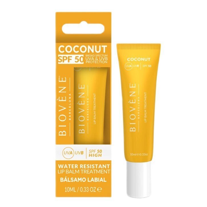 Huulivoide Biovene Coconut Lip Balm SPF50, 10 ml hinta ja tiedot | Huulipunat, huulikiillot ja huulirasvat | hobbyhall.fi