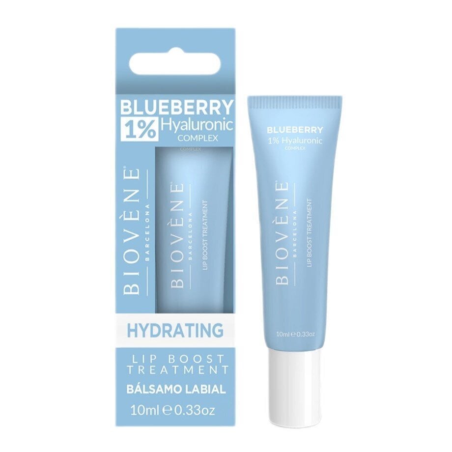 Huuliseerumi Biovene Blueberry 1% Hyaluronic Hydrating Lip Boost, 10 ml hinta ja tiedot | Huulipunat, huulikiillot ja huulirasvat | hobbyhall.fi