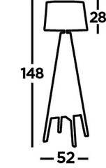 Searchlight lattiavalaisin Easel EU3540BR hinta ja tiedot | Lattiavalaisimet | hobbyhall.fi