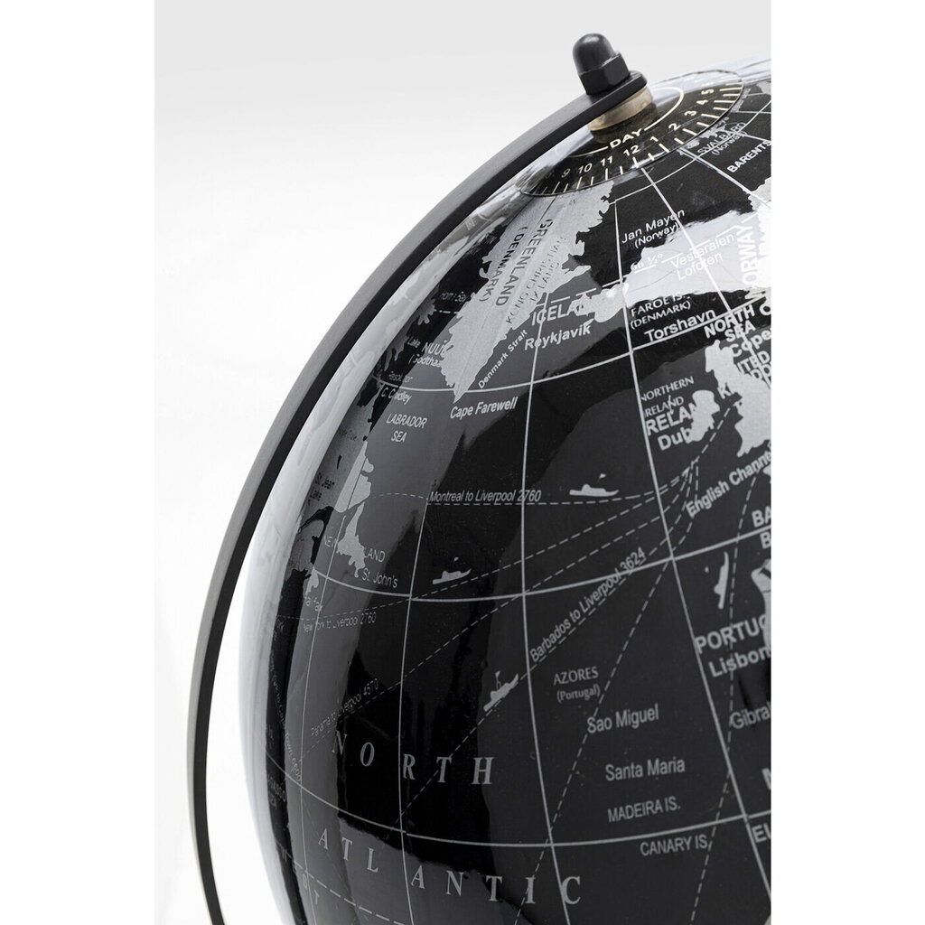 Karttapallo, Globe, Top Musta 40cm hinta ja tiedot | Sisustustuotteet | hobbyhall.fi