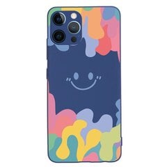 Smile Face, sininen - Iphone 14 Pro Max hinta ja tiedot | Puhelimen kuoret ja kotelot | hobbyhall.fi