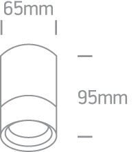 OneLight ulkokattovalaisin Cylinders 67130C/G hinta ja tiedot | OneLight Huonekalut ja sisustus | hobbyhall.fi