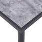 vidaXL Ruokapöytä musta ja betoninharmaa 140x70x75 cm MDF hinta ja tiedot | Ruokapöydät | hobbyhall.fi