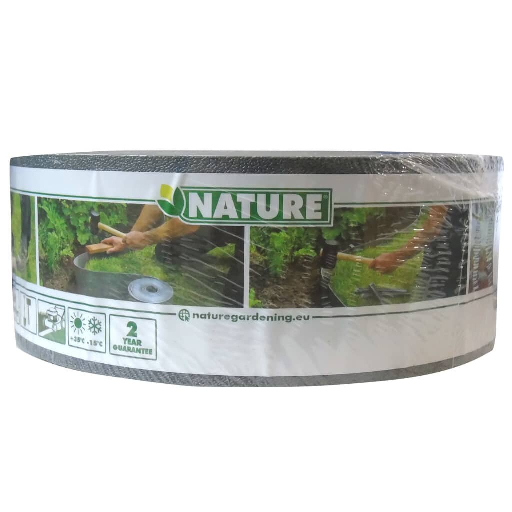 Nature Puutarhareunus 0,075 x 10 m harmaa hinta ja tiedot | Aidat ja tarvikkeet | hobbyhall.fi