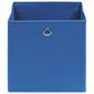 vidaXL Säilytyslaatikot 4 kpl sininen 32x32x32 cm kangas hinta ja tiedot | Säilytyslaatikot ja -korit | hobbyhall.fi
