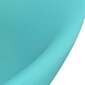 vidaXL Ylellinen pesuallas ovaali matta vaaleavihreä 58,5x39cm keraami hinta ja tiedot | Pesualtaat | hobbyhall.fi