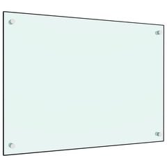 vidaXL Keittiön roiskesuoja valkoinen 70x50 cm karkaistu lasi hinta ja tiedot | Keittiökalusteiden lisätarvikkeet | hobbyhall.fi