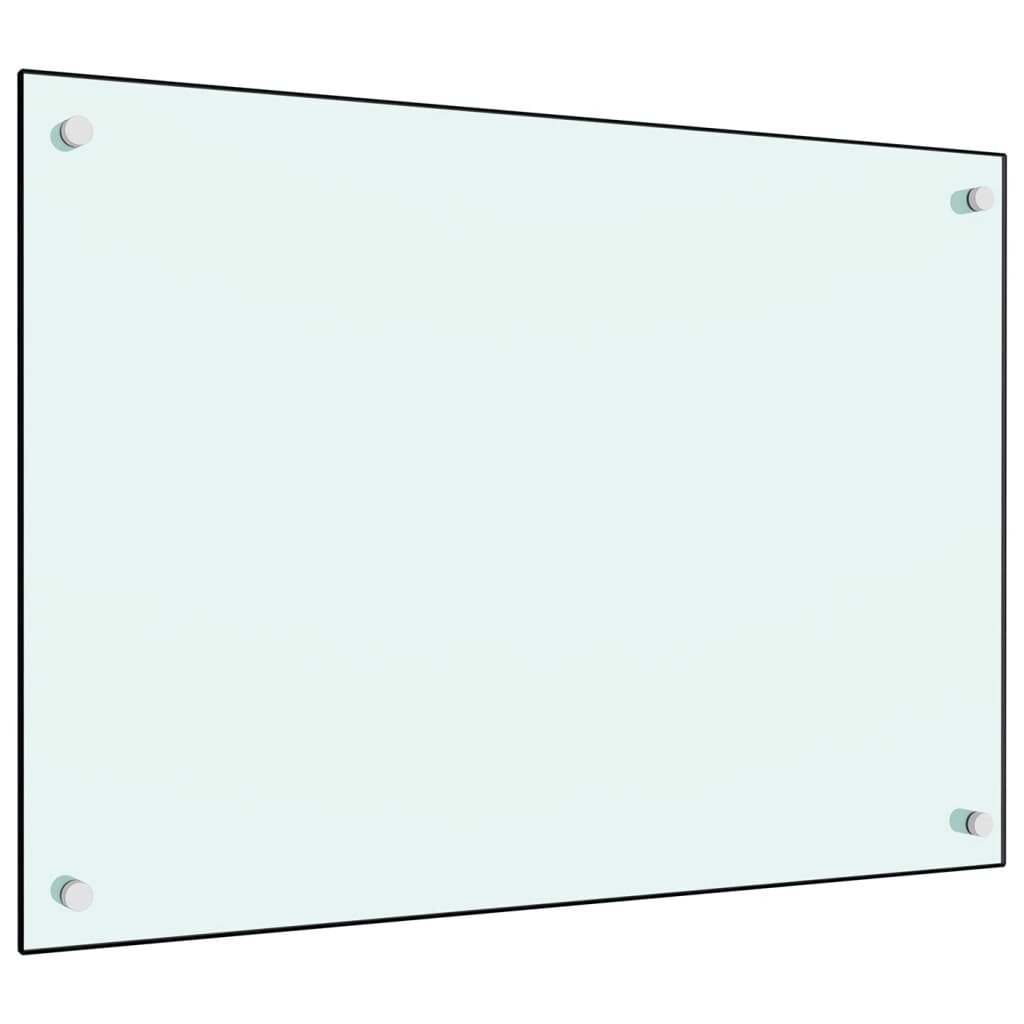 vidaXL Keittiön roiskesuoja valkoinen 70x50 cm karkaistu lasi hinta ja tiedot | Keittiökalusteiden lisätarvikkeet | hobbyhall.fi