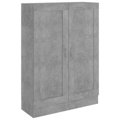 vidaXL Kirjahylly betoninharmaa 82,5x30,5x115 cm lastulevy hinta ja tiedot | Hyllyt | hobbyhall.fi