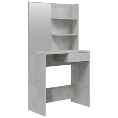 VidaXL Peilipöytä betoninharmaa 74,5x40x141 cm hinta ja tiedot | Yöpöydät | hobbyhall.fi