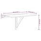 vidaXL Klaffipöytä seinälle harmaa Sonoma 100x60x56 cm tekninen puu hinta ja tiedot | Puutarhapöydät | hobbyhall.fi