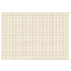 vidaXL Painopeitto vaalea kerma 138x200 cm 6 kg kangas hinta ja tiedot | Peitot | hobbyhall.fi