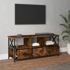 vidaXL TV-taso savutammi 102x33x45 cm tekninen puu ja rauta hinta ja tiedot | TV-tasot | hobbyhall.fi