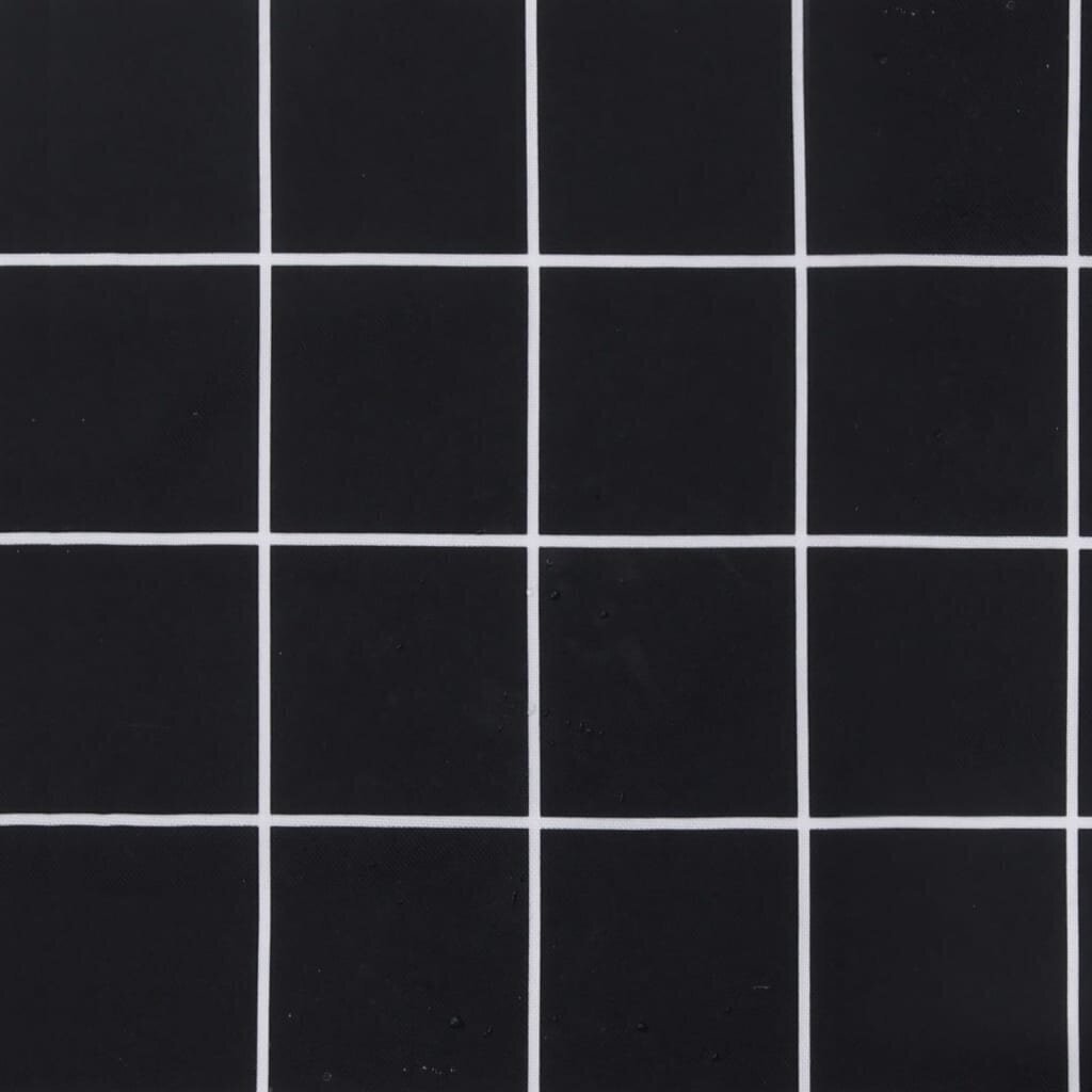vidaXL Lavatyyny musta ruutukuvio 60x60x8 cm oxford kangas hinta ja tiedot | Istuintyynyt, pehmusteet ja päälliset | hobbyhall.fi