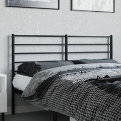 vidaXL Metallinen sängynpääty musta 160 cm hinta ja tiedot | Sängyt | hobbyhall.fi
