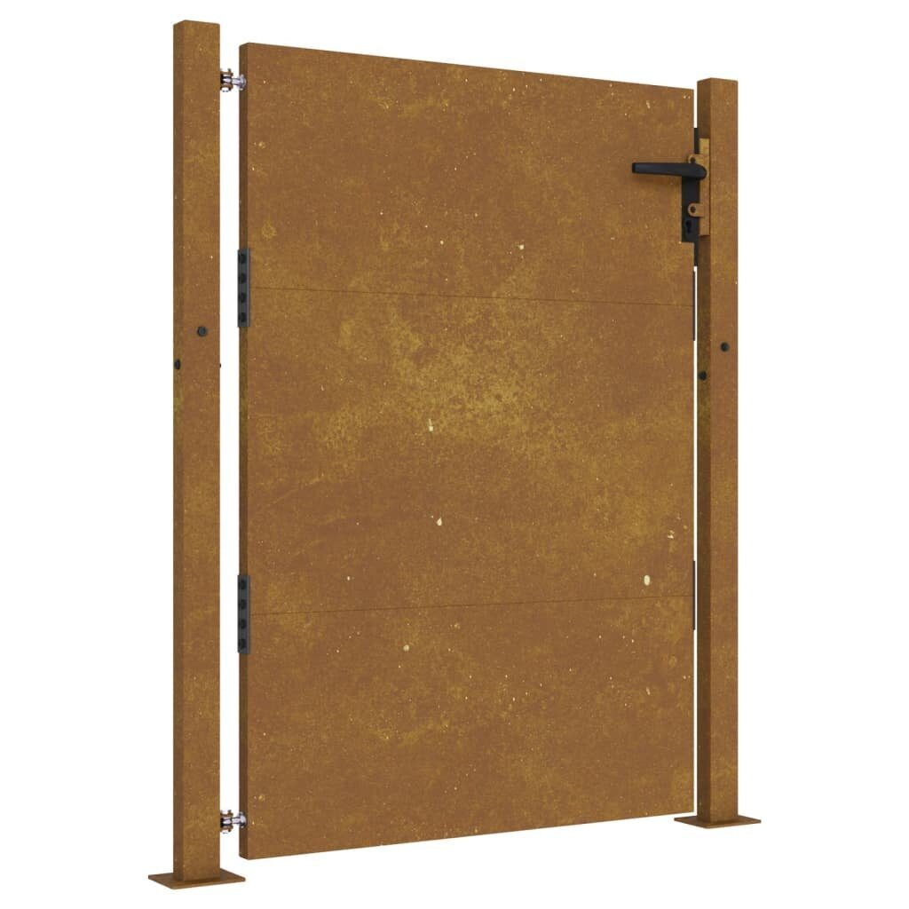 vidaXL Puutarhaportti 105x155 cm corten teräs hinta ja tiedot | Aidat ja tarvikkeet | hobbyhall.fi