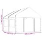 vidaXL Huvimaja katolla valkoinen 4,46x4,08x3,22 m polyeteeni hinta ja tiedot | Puutarhapaviljongit | hobbyhall.fi