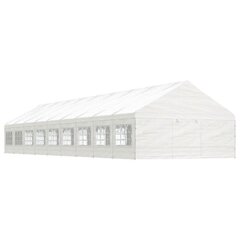 vidaXL Huvimaja katolla valkoinen 20,07x5,88x3,75 m polyeteeni hinta ja tiedot | Puutarhapaviljongit | hobbyhall.fi