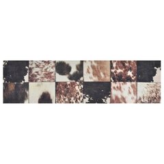vidaXL Keittiön pestävä matto eläimen nahka 45x150 cm sametti hinta ja tiedot | Isot matot | hobbyhall.fi