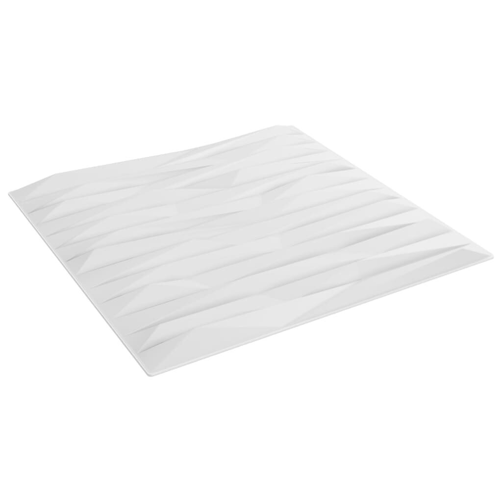 vidaXL Seinäpaneelit 24 kpl valkoinen 50x50 cm EPS 6 m² kivi hinta ja tiedot | Sisustuspaneelit | hobbyhall.fi