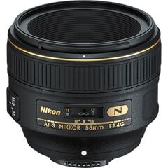 Nikon AF-S NIKKOR 58mm f/1.4G hinta ja tiedot | Objektiivit | hobbyhall.fi