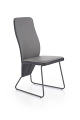 4 tuolin setti Halmar K300, musta/harmaa hinta ja tiedot | Ruokapöydän tuolit | hobbyhall.fi