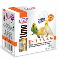 LoLo Pets Lime mineraalikivi linnuille oranssilla 35g hinta ja tiedot | Lolo Pets Lemmikit | hobbyhall.fi