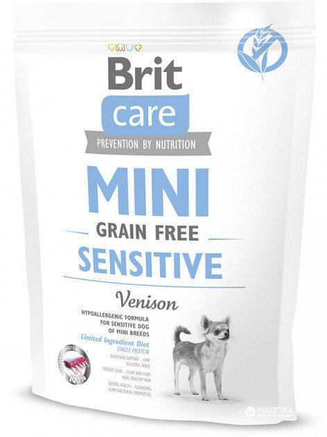 Brit Care, Kuivaruoka Mini Sensitive, 400 g hinta ja tiedot | Koiran kuivaruoka | hobbyhall.fi