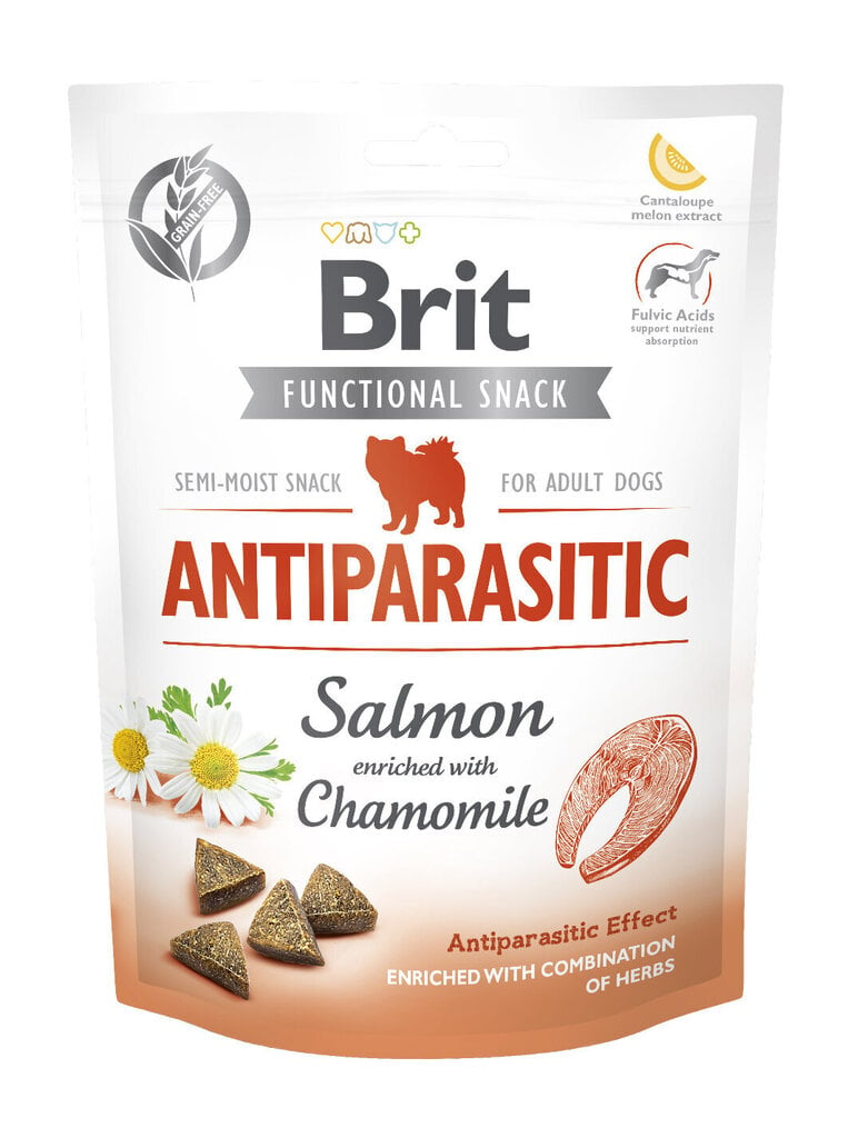 Brit Care Functional Antiparasitic puruherkku koirille 150g hinta ja tiedot | Koiran herkut | hobbyhall.fi