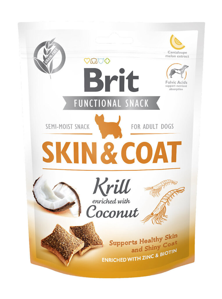 Brit Care Functional Skin&Coat puruherkku koirille 150g hinta ja tiedot | Koiran herkut | hobbyhall.fi