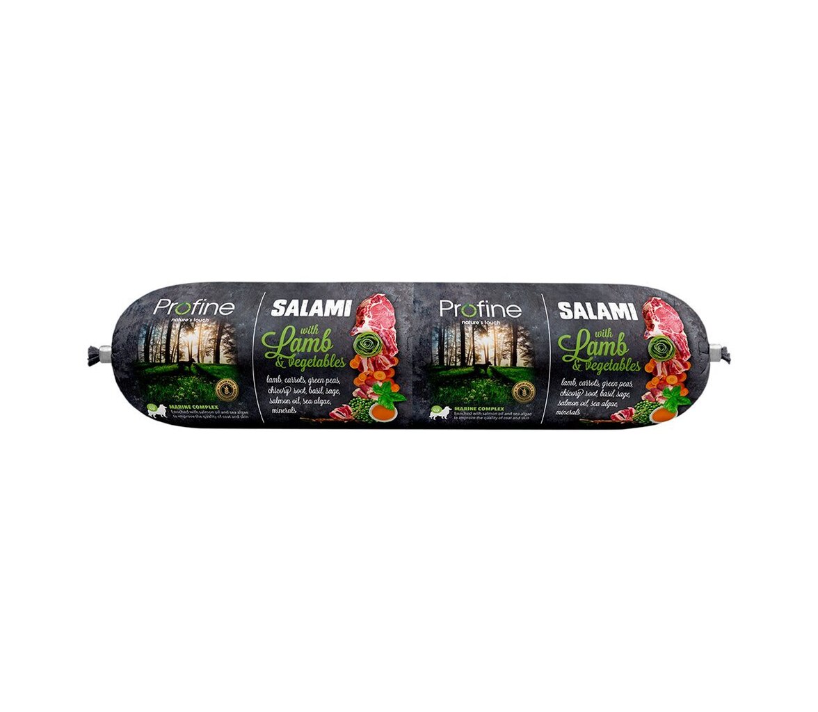 Profine Lamb & Vegetables Salami makkara koirille 800g hinta ja tiedot | Koiran märkäruoka | hobbyhall.fi