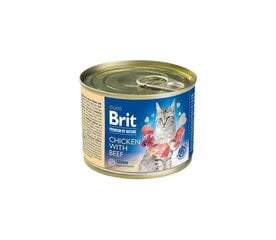 Brit Premium by Nature Chicken with Beef kissan säilykkeet 200g hinta ja tiedot | Kissanruoka | hobbyhall.fi