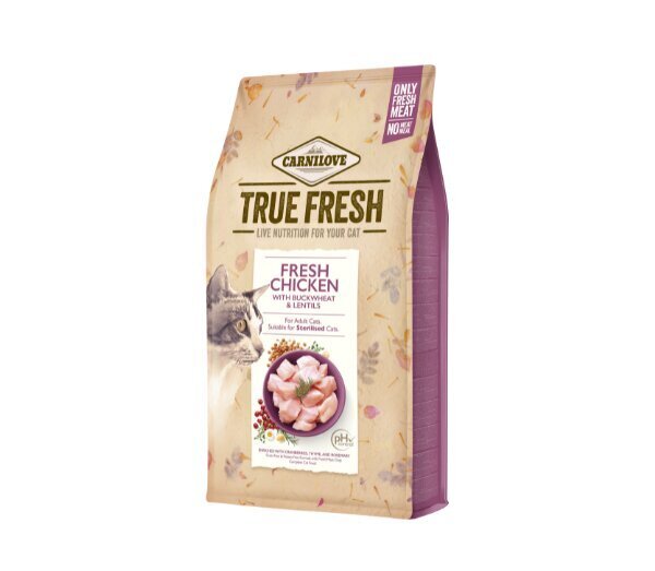 Carnilove True Fresh Cat Chicken täysravinto kissoille 340g hinta ja tiedot | Kissanruoka | hobbyhall.fi