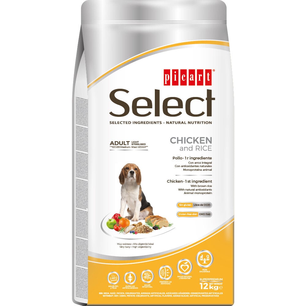 Select Adult Sterilized Chicken and Rice koiranruoka 12kg hinta ja tiedot | Koiran kuivaruoka | hobbyhall.fi