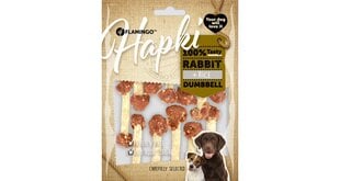 Flamingo Hapki Rabbit + Rice Dumbbell puruherkku koirille 150g hinta ja tiedot | Koiran herkut | hobbyhall.fi