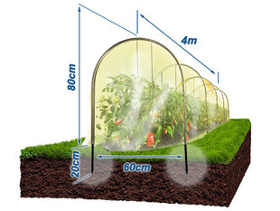 Kasvatushuppu 4m hinta ja tiedot | Kasvihuoneet | hobbyhall.fi