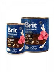 "Brit Premium By Nature" nautaa ja kania 800g hinta ja tiedot | Koiran kuivaruoka | hobbyhall.fi