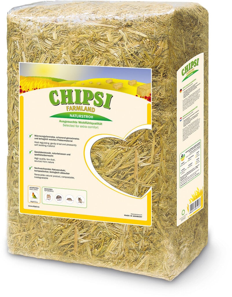 Chipsi Farmland olkipehku 4kg hinta ja tiedot | Pieneläinten heinät ja kuivikkeet | hobbyhall.fi