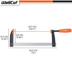 Puristimet, Ruuvipuristin WellCut WC-FC825 hinta ja tiedot | Käsityökalut | hobbyhall.fi