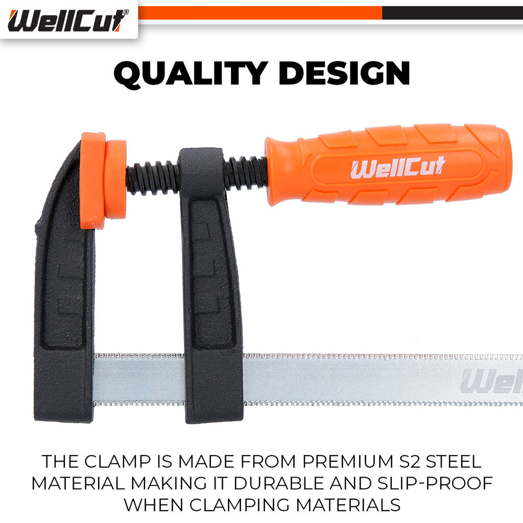 Puristimet, Ruuvipuristin WellCut WC-FC825 hinta ja tiedot | Käsityökalut | hobbyhall.fi