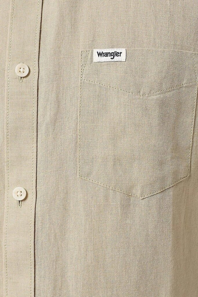 Pellava paita Wrangler 112352189-M hinta ja tiedot | Miesten kauluspaidat | hobbyhall.fi