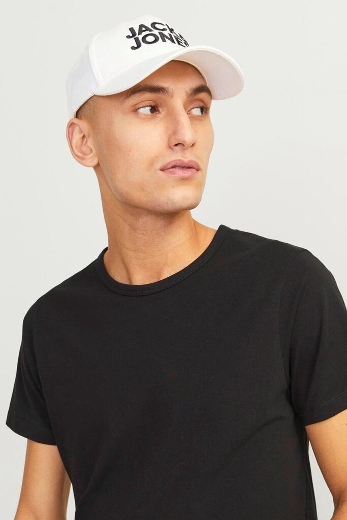 Hattu Jack & Jones 12254296WHITE-OS hinta ja tiedot | Miesten hatut, huivit ja käsineet | hobbyhall.fi