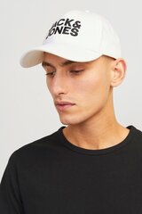 Hattu Jack & Jones 12254296WHITE-OS hinta ja tiedot | Miesten hatut, huivit ja käsineet | hobbyhall.fi