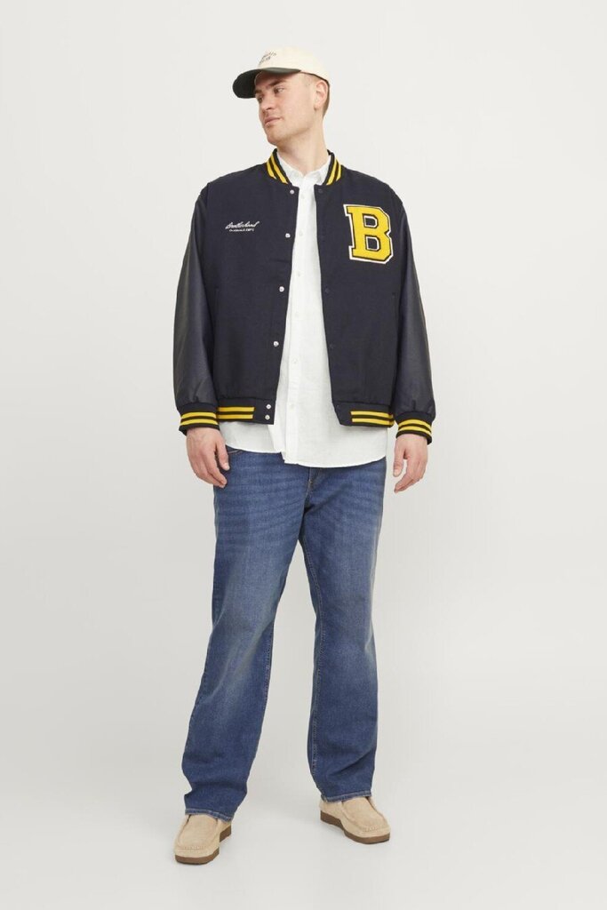 Pellava paita Jack & Jones 12253721WHITE-XXL hinta ja tiedot | Miesten kauluspaidat | hobbyhall.fi