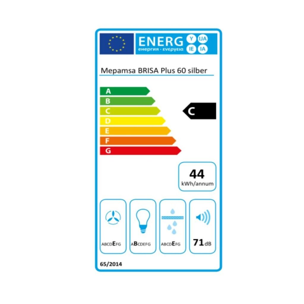 Mepamsa Brisa Plus 60X 60 180 hinta ja tiedot | Liesituulettimet | hobbyhall.fi